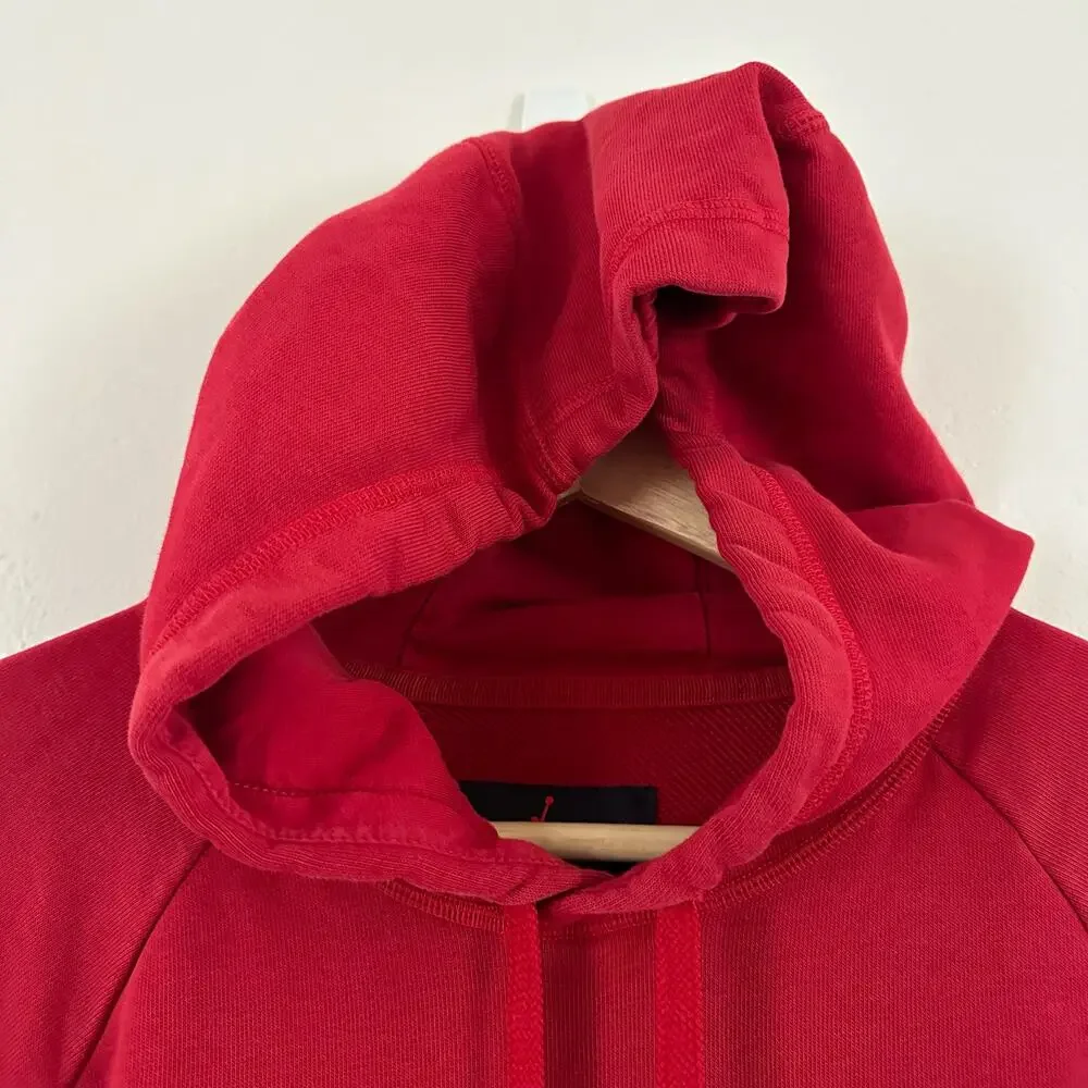 Nike Air Jordan Dri-Fit Pull Over‎ Red Hoodie Men's Size Medium Jumpman Logo